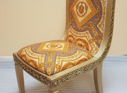 Dining room Chair 1 Seater Armchair Wood Designer Luxury Class Baroque